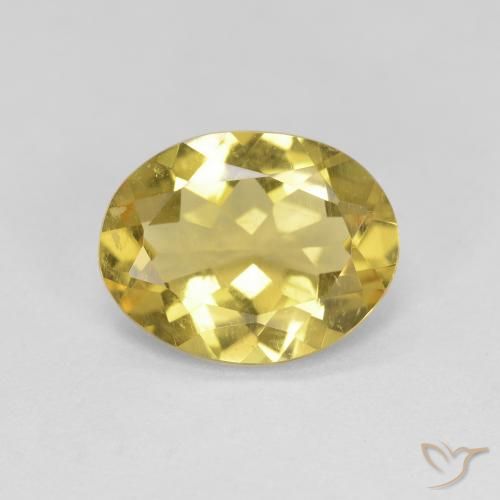 2.04ct Natural Dorado amarillento Berilo dorado, Ovalada, VS