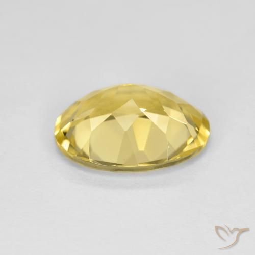 Berilo dorado Amarillo-dorado claro natural de 2.04 ct, Ovalada, VVS-VS