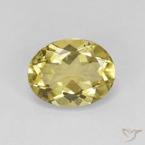 Berilo dorado Amarillo púrpura natural de 2.65 ct, Ovalada, VVS-VS