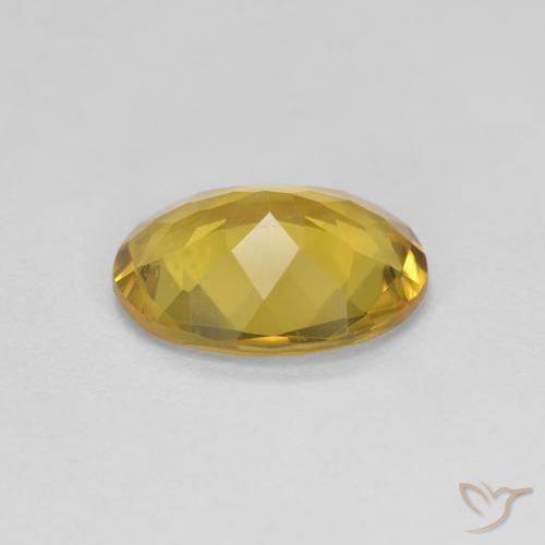 Berilo dorado amarillo natural de 1,84 ct, corte óvalo, VS