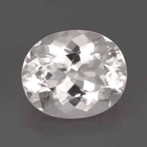 Goshenita blanco natural de 5,94 ct, corte óvalo, VS