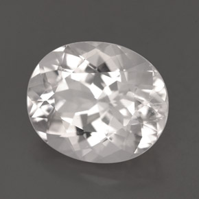 Goshenita blanco natural de 5,94 ct, corte óvalo, VS