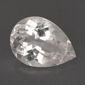 Goshenita blanco natural de 5,26 ct, en forma de pera, VVS-VS