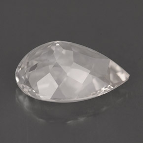 Goshenita blanco natural de 5,26 ct, en forma de pera, VVS-VS