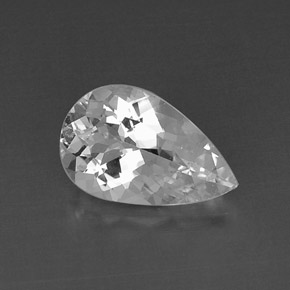 Goshenita blanco natural de 5,15 ct, en forma de pera, VVS-VS