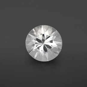 Goshenita blanco natural de 3,18 ct, corte redondo, VVS-VS