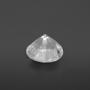 Goshenita blanco natural de 3,18 ct, corte redondo, VVS-VS