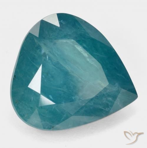 Grandidierita Verde azulado claro natural de 17.33 ct, En forma de pera, SI