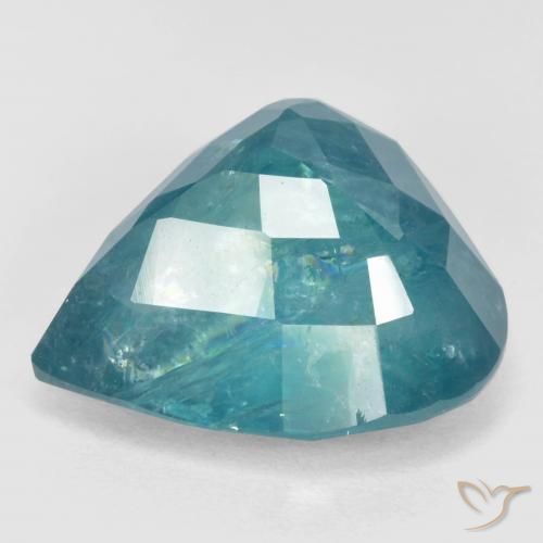 Grandidierita Verde azulado claro natural de 17.33 ct, En forma de pera, SI