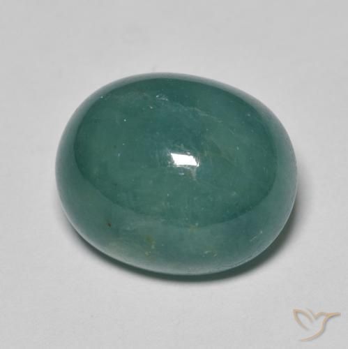 Grandidierita Azul-verde natural de 11.74 ct, Ovalada, Translúcido
