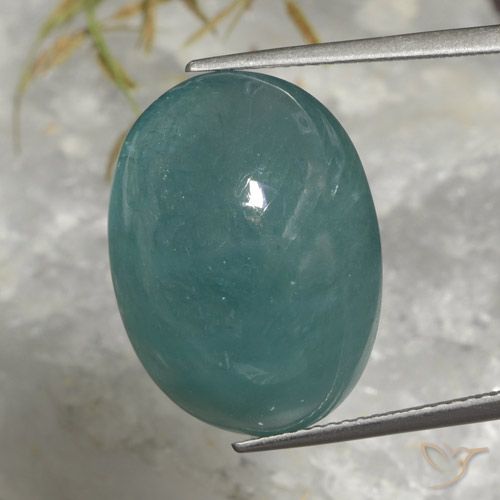 22.47ct Natural Azul verdoso Grandidierita, Ovalada, Translúcido