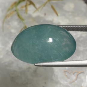 Grandidierita Azul verdoso natural de 22.47 ct, Ovalada, Translúcido
