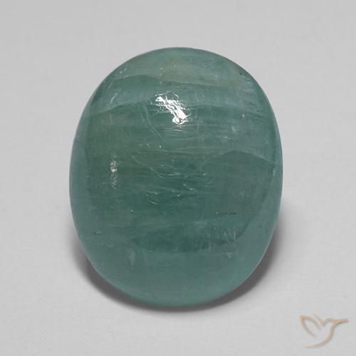 11.77ct Natural Turquesa Grandidierita, Ovalada, Translúcido