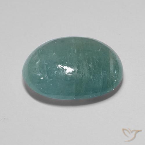 Grandidierita Turquesa natural de 11.77 ct, Ovalada, Translúcido