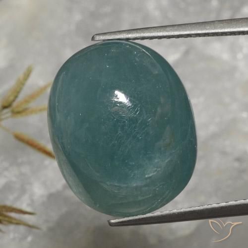 19.52ct Natural Verde azulado oscuro Grandidierita, Ovalada, Translúcido