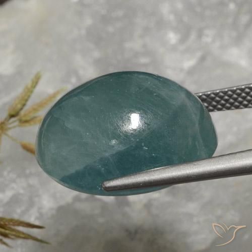 Grandidierita Verde azulado oscuro natural de 19.52 ct, Ovalada, Translúcido