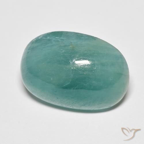 Grandidierita Azul verdoso natural de 10.79 ct, Ovalada, Translúcido