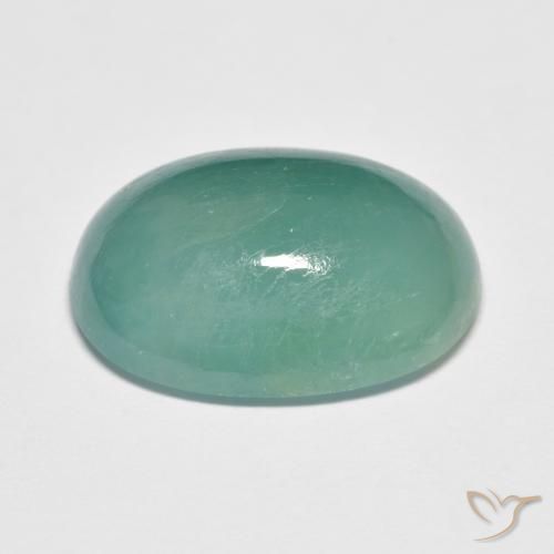 Grandidierita Azul verdoso natural de 10.79 ct, Ovalada, Translúcido