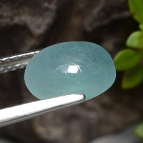 Grandidierita Verde azul natural de 2.20 ct, Corte Óvalo, Translúcido