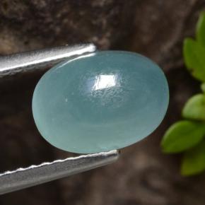 Grandidierita Verde azulado natural de 2.42 ct, Ovalada, Translúcido