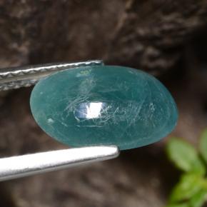 Grandidierita verde natural de 2,33 ct, corte óvalo, translúcido