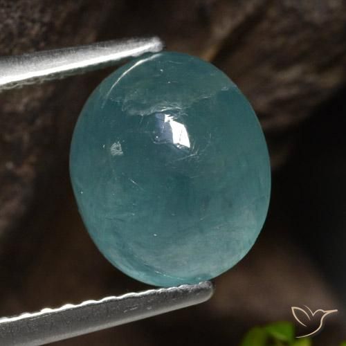 3.09ct Natural Verde azul Grandidierita, Ovalada, Translúcido