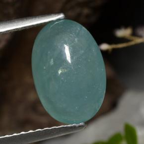 Grandidierita verde azulado natural de 3,27 ct, corte óvalo, translúcido