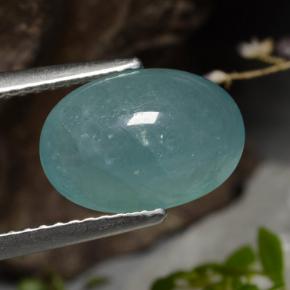 Grandidierita verde azulado natural de 3,27 ct, corte óvalo, translúcido