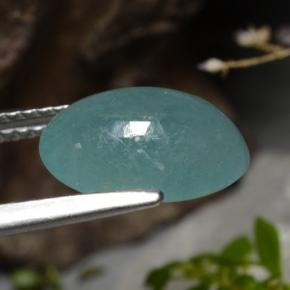 Grandidierita verde azulado natural de 3,27 ct, corte óvalo, translúcido