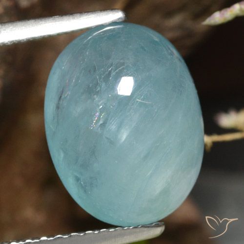 4.58ct Natural Verde azulado claro Grandidierita, Ovalada, Translúcido