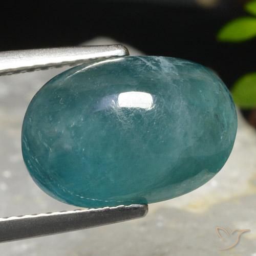Grandidierita Verde azul natural de 5.05 ct, Ovalada, Translúcido