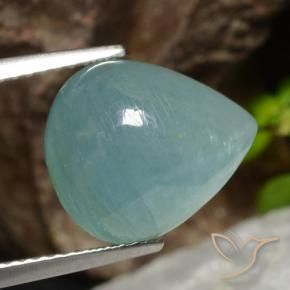 Grandidierita Azul eléctrico natural de 6.55 ct, En forma de pera, Translúcido