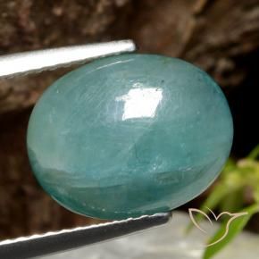 Grandidierita Verde azul natural de 4.11 ct, Ovalada, Translúcido