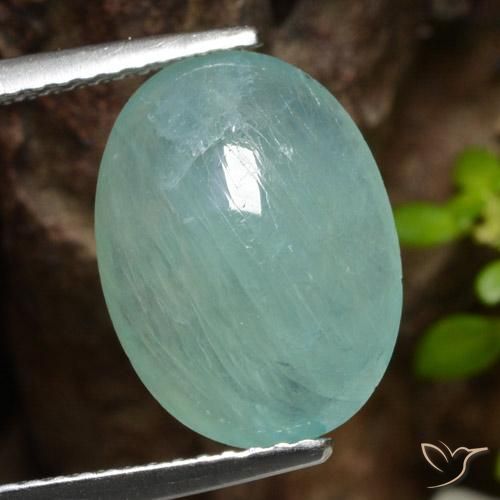 5.25ct Natural Verde azul Grandidierita, Ovalada, Translúcido