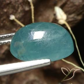 Grandidierita Verde azul oscuro-medio natural de 6.02 ct, Ovalada, Translúcido