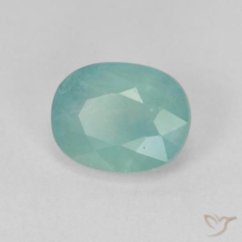 Grandidierita Verde azul natural de 1.77 ct, Ovalada, VS-SI