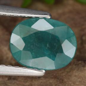 Grandidierita Verde azulado natural de 1.32 ct, Corte Óvalo, VS-SI