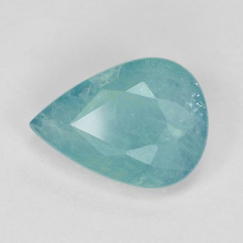 Grandidierita Verde azul oscuro-medio natural de 1.60 ct, En forma de pera, VS-SI