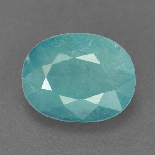 Grandidierita Azul verdoso claro natural de 2.81 ct, Corte Óvalo, VS-SI