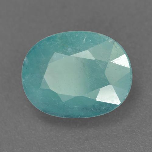 Grandidierita Azul verdoso claro natural de 2.81 ct, Corte Óvalo, VS-SI