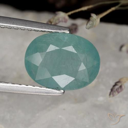 2.76ct Natural Tono azul eléctrico Grandidierita, Ovalada, VS-SI