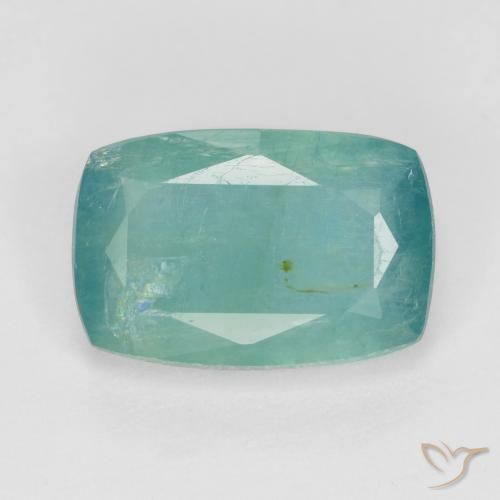 Grandidierita Verde azul medio natural de 2.20 ct, Corte Cojín, VS-SI