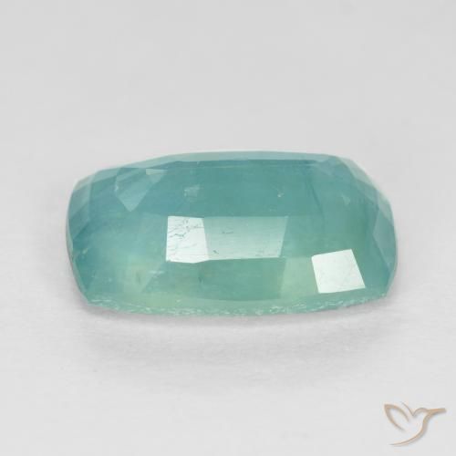 Grandidierita Verde azul medio natural de 2.20 ct, Corte Cojín, VS-SI