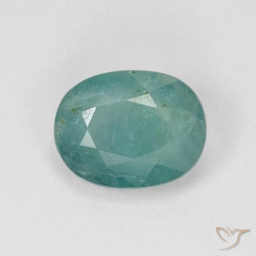 1.83ct Natural Verde azulado Grandidierita, Ovalada, VS-SI