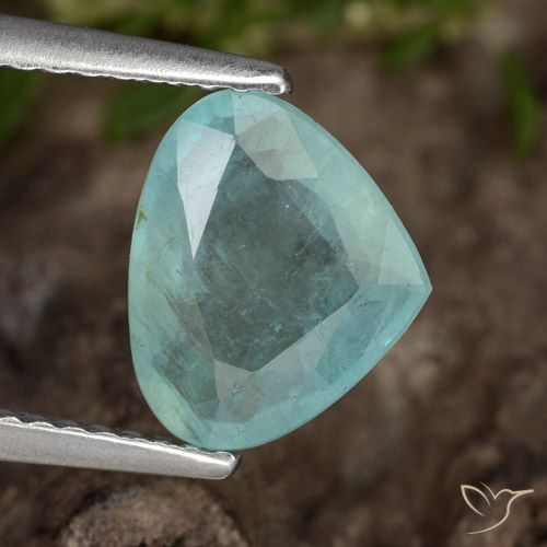 1.80ct Natural Azul eléctrico Grandidierita, En forma de pera, VS-SI