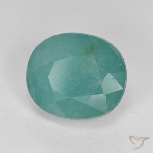 Grandidierita Verde espuma de mar natural de 2.75 ct, Ovalada, VS-SI