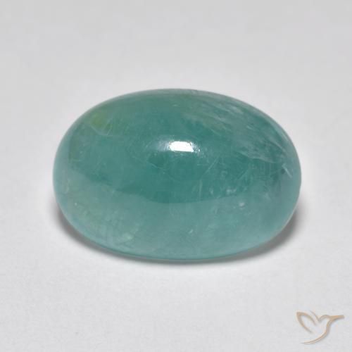 Grandidierita Azul verde medio natural de 3.64 ct, Ovalada, Translúcido