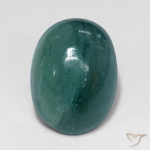 4.65ct Natural Verde azul oscuro Grandidierita, Ovalada, Opaco