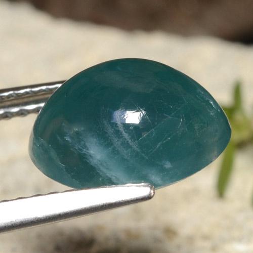 Grandidierita Verde azul oscuro natural de 3.55 ct, Corte Óvalo, Translúcido