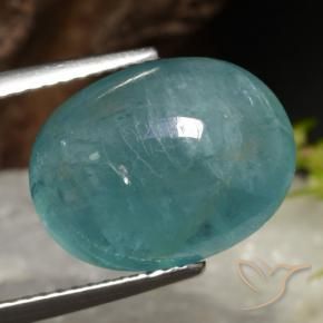 Grandidierita Verde azul natural de 7.22 ct, Ovalada, Translúcido